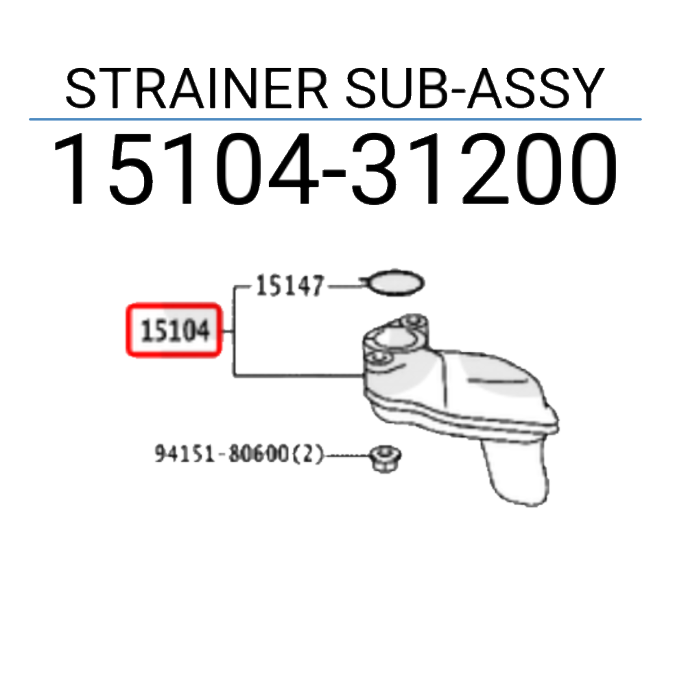 Strainer Assembly Oil - 1510431200